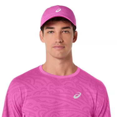 Asics Match Jacquard SS T-Shirt Rosa