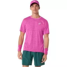 Asics Match Jacquard SS T-Shirt Rosa