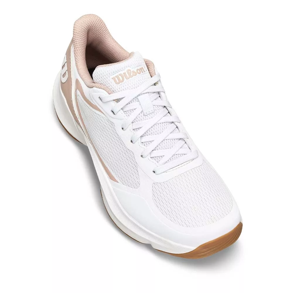 Wilson Hurakn Lite Padelschuhe Damen Wei&szlig; / Puderrosa