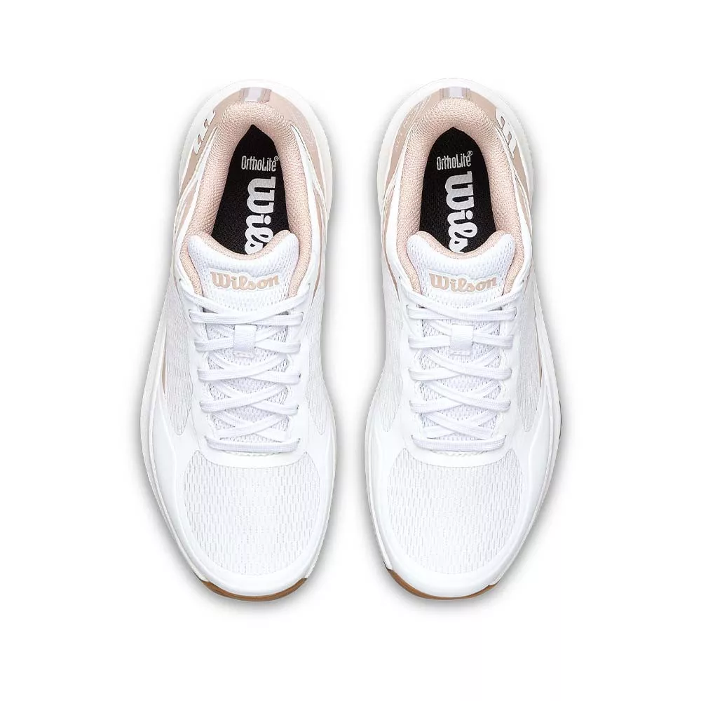 Wilson Hurakn Lite Padelschuhe Damen Wei&szlig; / Puderrosa