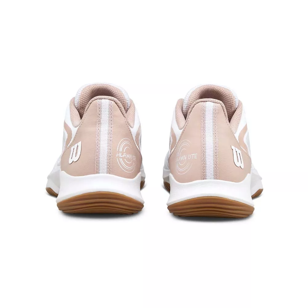 Wilson Hurakn Lite Padelschuhe Damen Wei&szlig; / Puderrosa