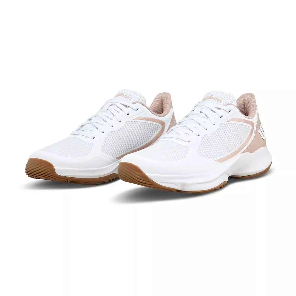 Wilson Hurakn Lite Padelschuhe Damen Wei&szlig; / Puderrosa