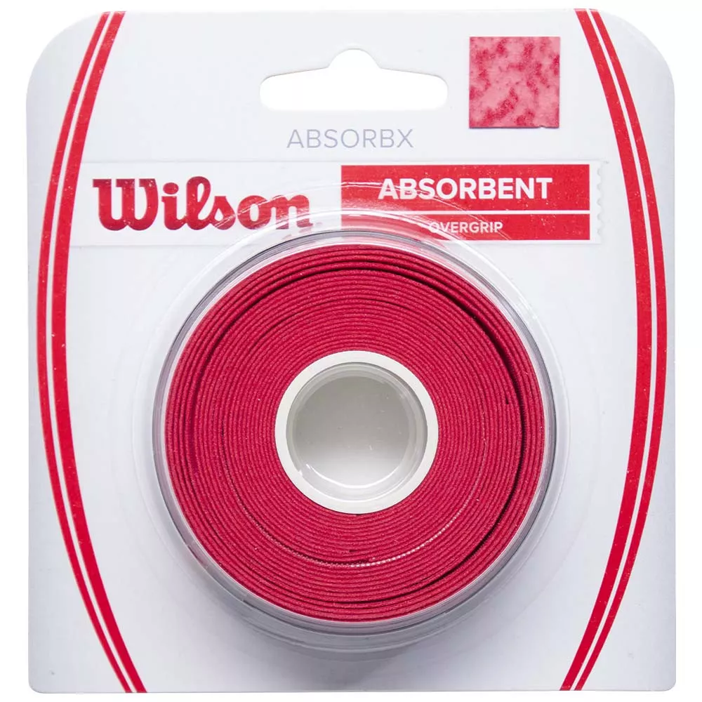 Wilson AbsorbX Overgrip Rot 3er-Pack