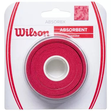 Wilson AbsorbX Overgrip Rot 3er-Pack