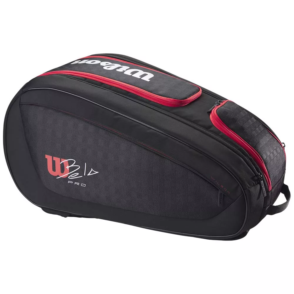 Wilson BELA Super Tour Padeltasche Schwarz / Rot