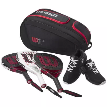 Wilson BELA Super Tour Padeltasche Schwarz / Rot