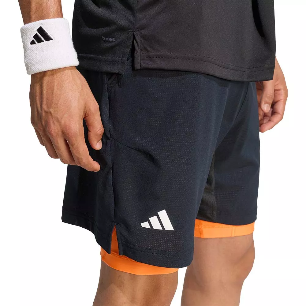 Adidas Pro 2N1 Melbourne Short Schwarz / Orange