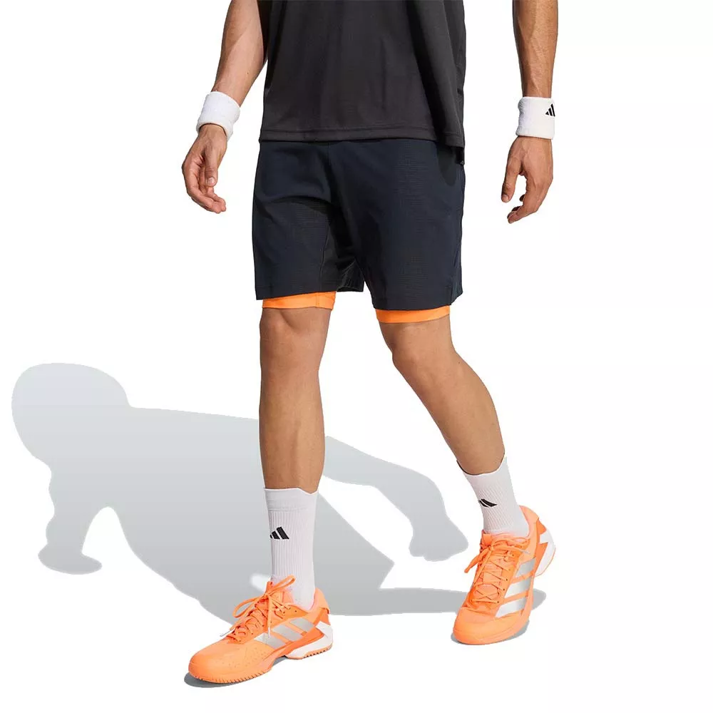 Adidas Pro 2N1 Melbourne Short Schwarz / Orange