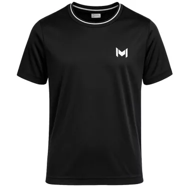 Mouratoglou Tech T-Shirt Jungen Schwarz