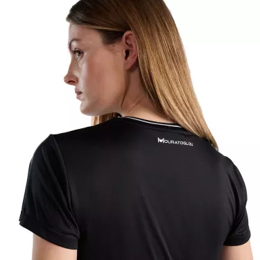 Mouratoglou Tech T-Shirt Damen Schwarz