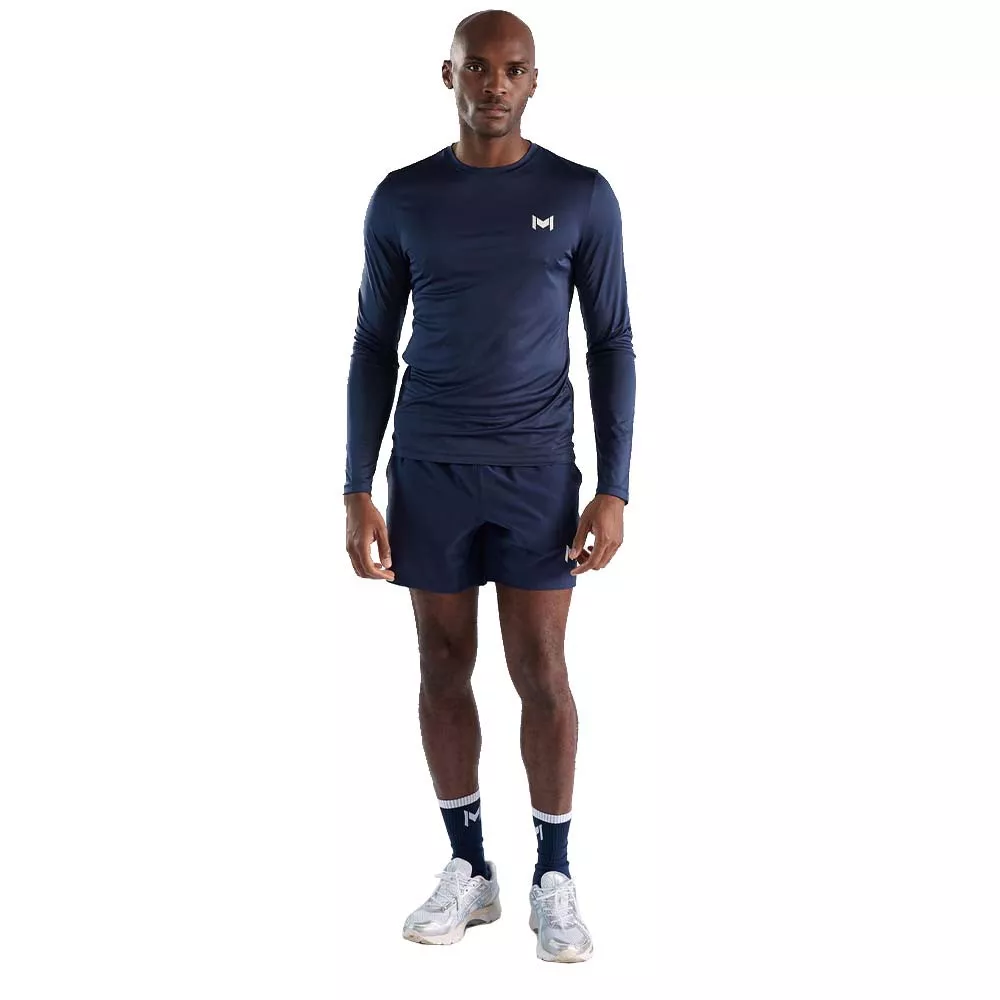 Mouratoglou Langarmshirt Marineblau