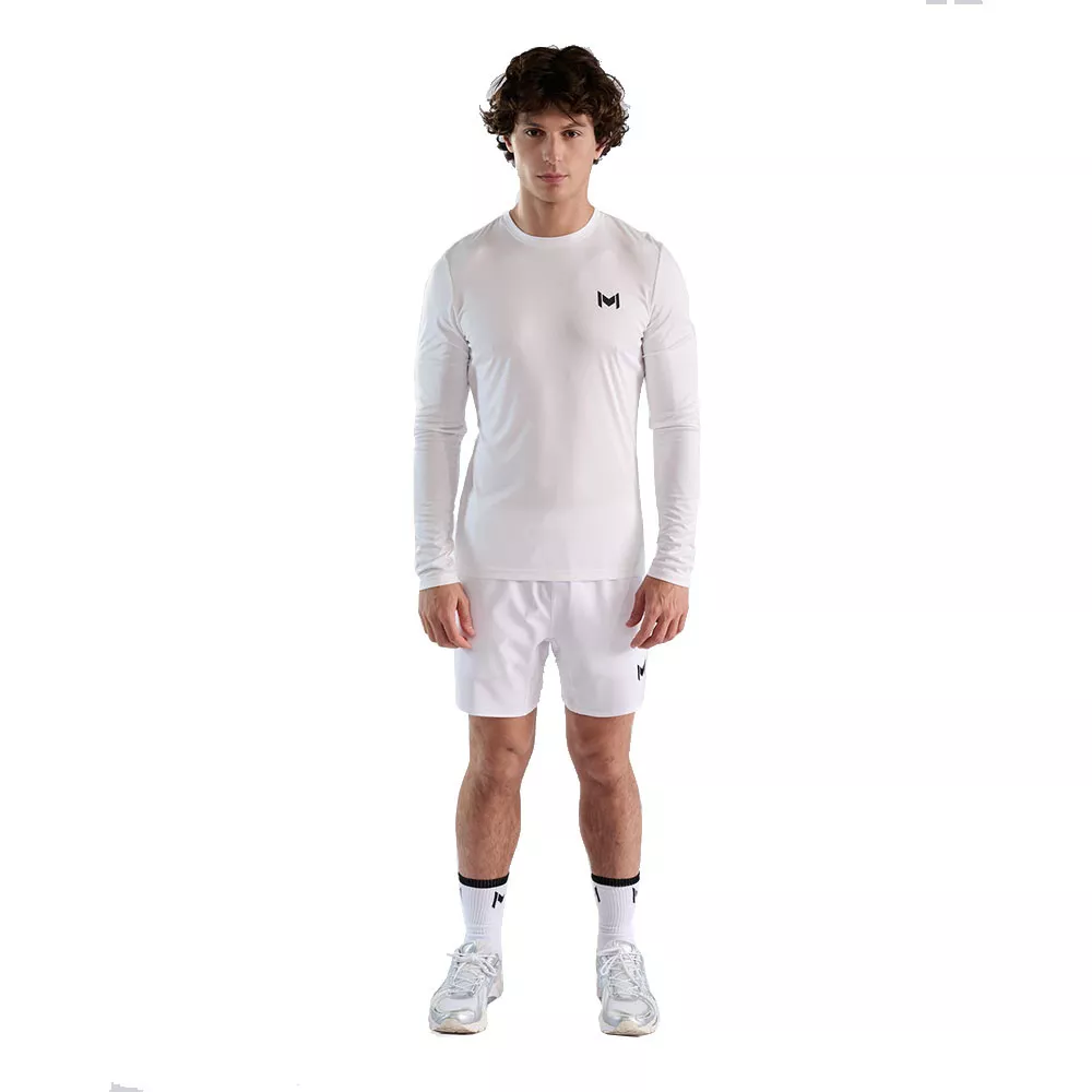 Mouratoglou Langarmshirt Wei&szlig;