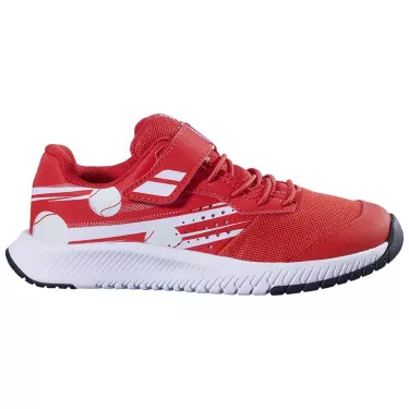 Babolat Pulsion Kid All Court Tennisschuhe Junior Rot / Wei&szlig;
