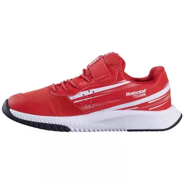 Babolat Pulsion Kid All Court Tennisschuhe Junior Rot / Wei&szlig;