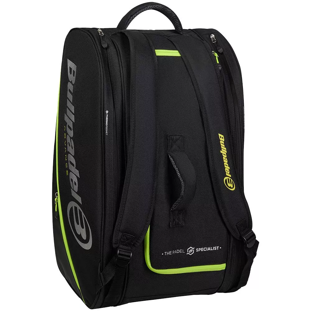 Bullpadel Advance Schl&auml;gertasche (Thermobag) Schwarz / Gr&uuml;n