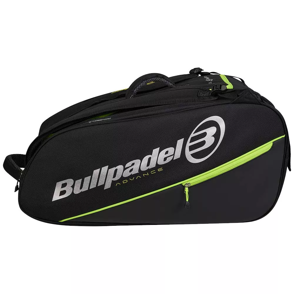 Bullpadel Advance Schl&auml;gertasche (Thermobag) Schwarz / Gr&uuml;n