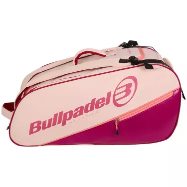 Bullpadel Advance Schl&auml;gertasche (Thermobag) Beige / Rosa