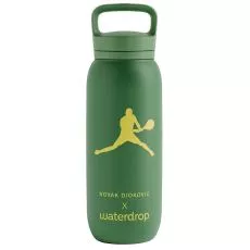 Waterdrop Novak Djokovic Thermo-Trinkflasche 600 ml Gr&uuml;n