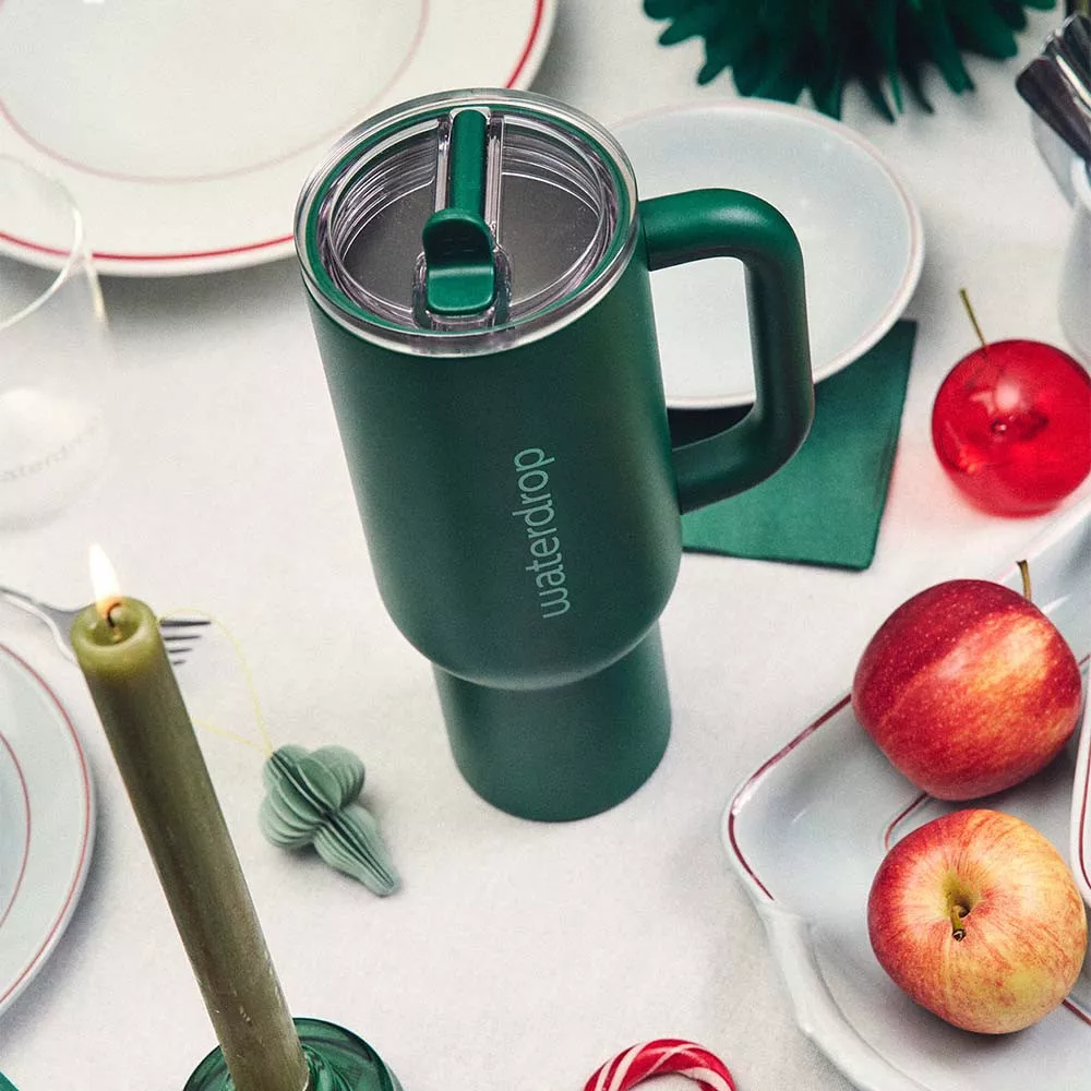 Waterdrop Explorer Thermo-Trinkflasche Waldgr&uuml;n
