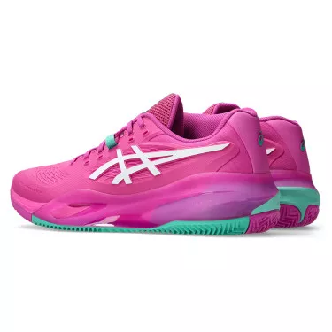 Asics Gel Resolution X Tennisschuhe Sandplatz Rosa / Gr&uuml;n