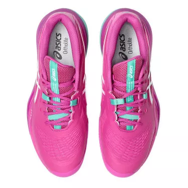 Asics Gel Resolution X Tennisschuhe Sandplatz Rosa / Gr&uuml;n