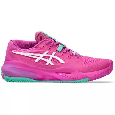 Asics Gel Resolution X Tennisschuhe Sandplatz Rosa / Gr&uuml;n