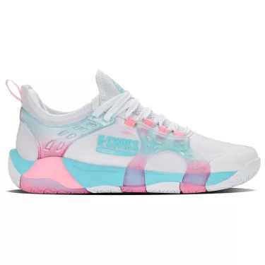 K-Swiss K-Frame Padelschuhe Damen Wei&szlig; / Rosa / Blau