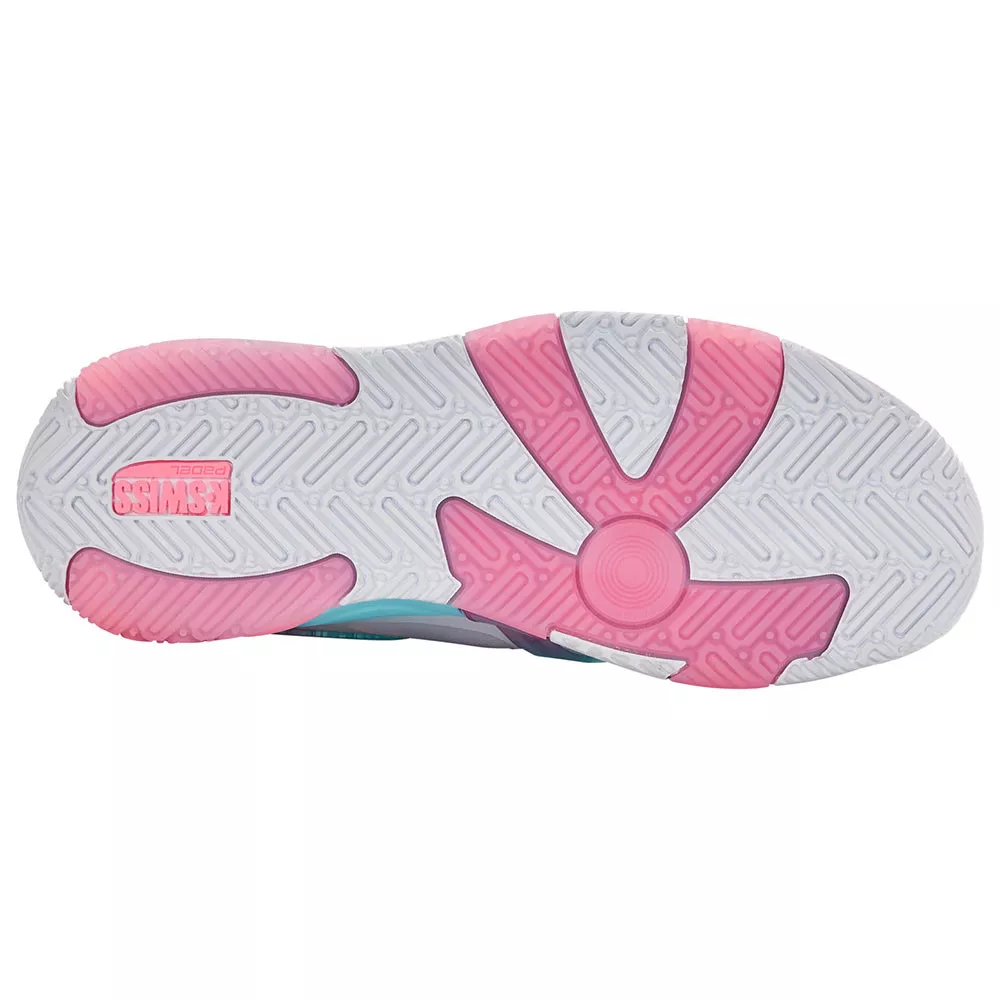 K-Swiss K-Frame Padelschuhe Damen Wei&szlig; / Rosa / Blau