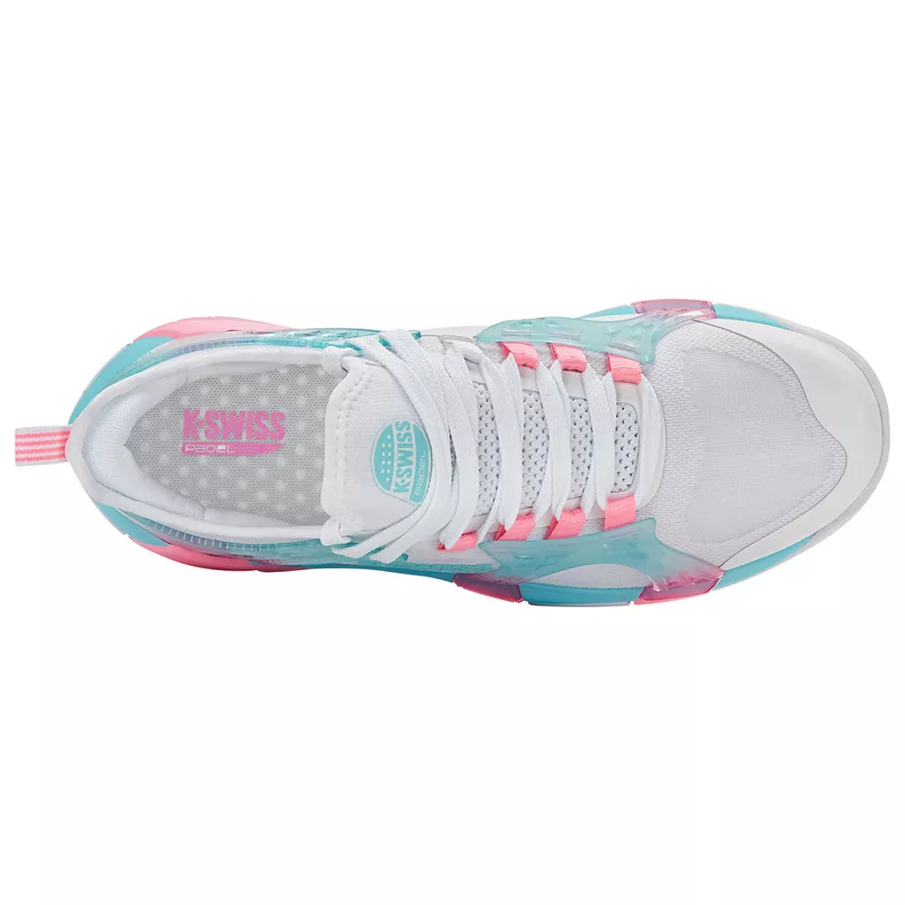 K-Swiss K-Frame Padelschuhe Damen Wei&szlig; / Rosa / Blau