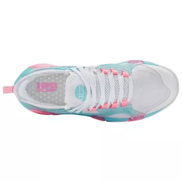 K-Swiss K-Frame Padelschuhe Damen Wei&szlig; / Rosa / Blau