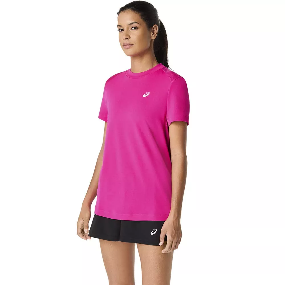 Asics Court SS T-Shirt Damen Rosa