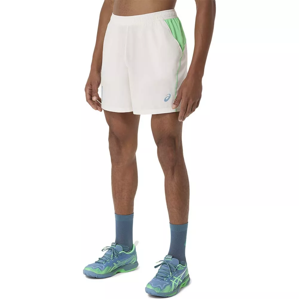Asics Padel Court Short Creme / Gr&uuml;n