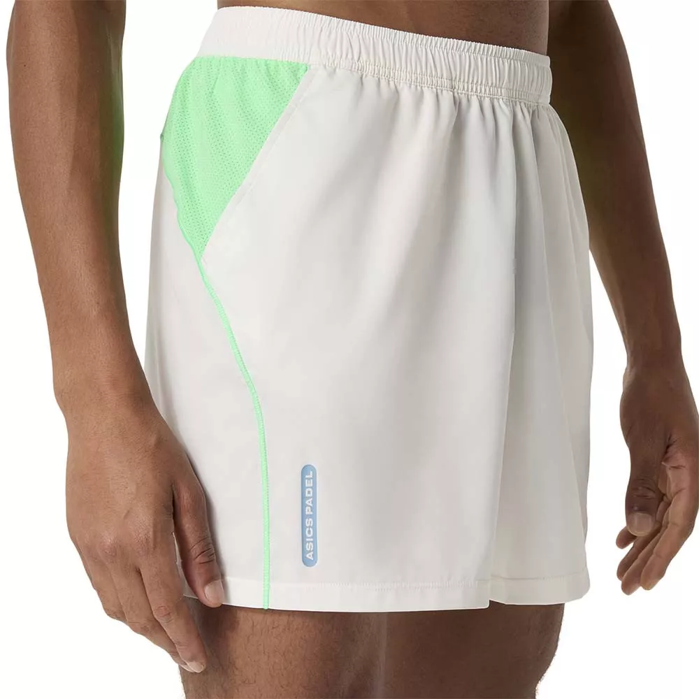 Asics Padel Court Short Creme / Gr&uuml;n