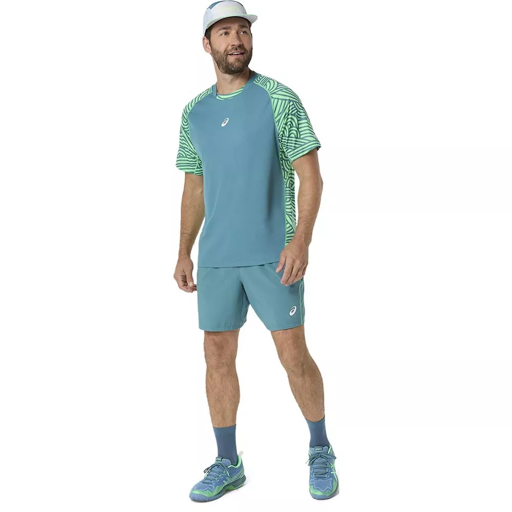 Asics Padel Court Short Gr&uuml;n / Grau