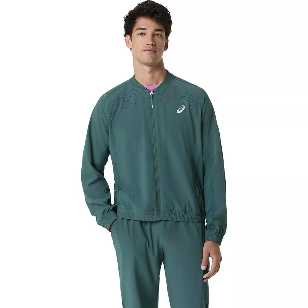 Asics Match Jacke Gr&uuml;n