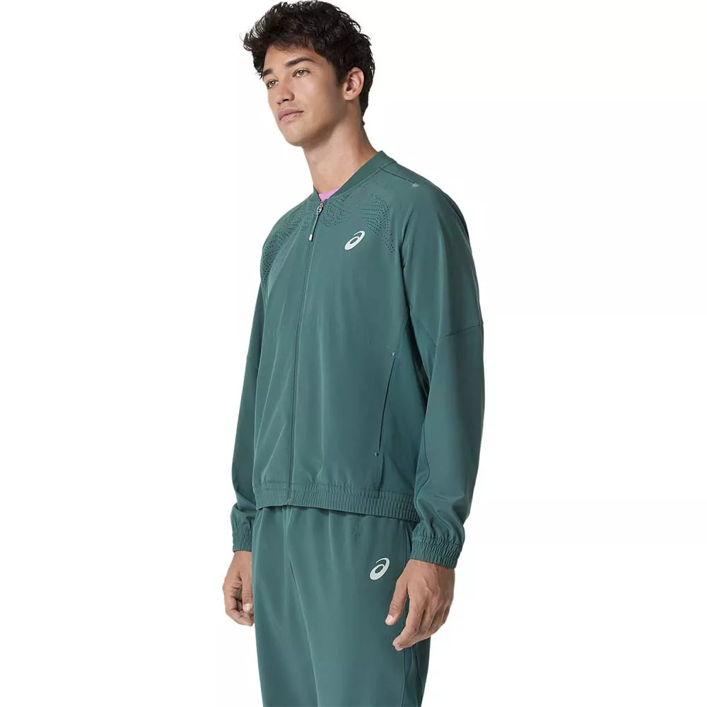 Asics Match Jacke Gr&uuml;n
