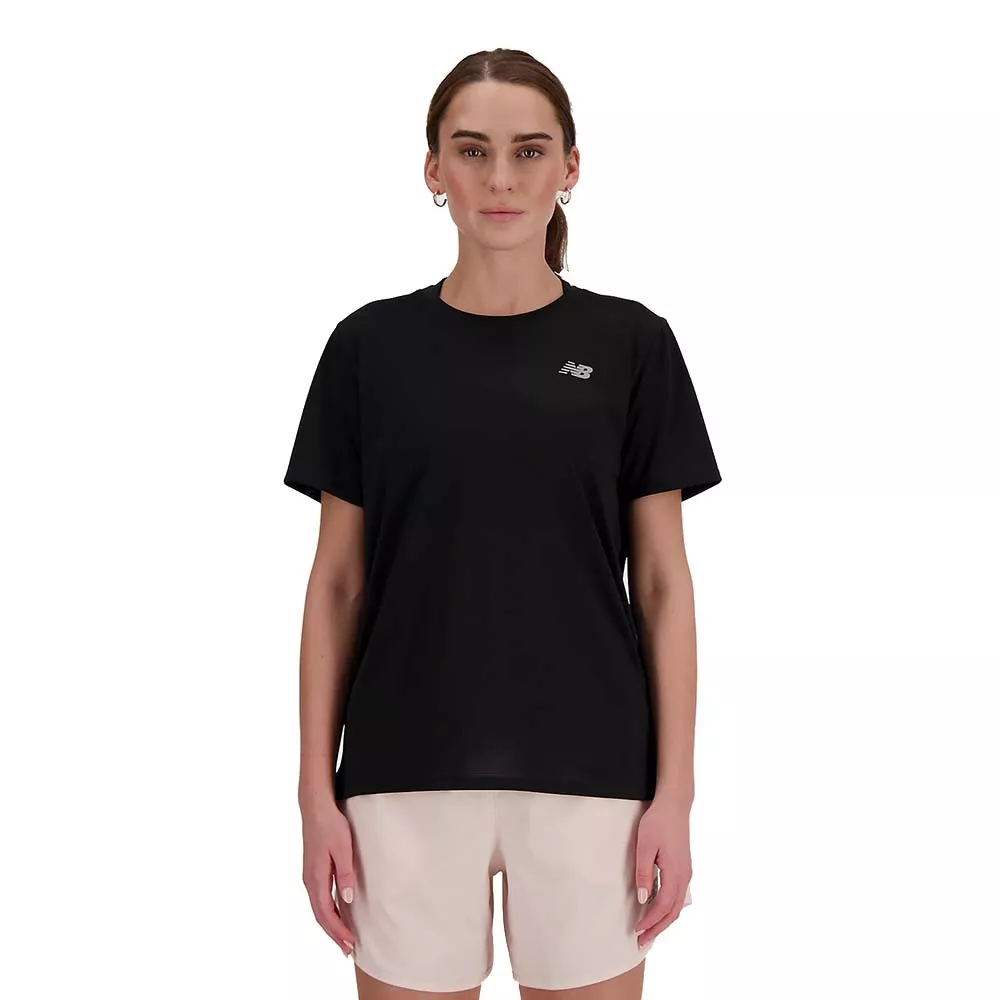 New Balance Essentials T-Shirt Damen Schwarz