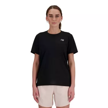 New Balance Essentials T-Shirt Damen Schwarz