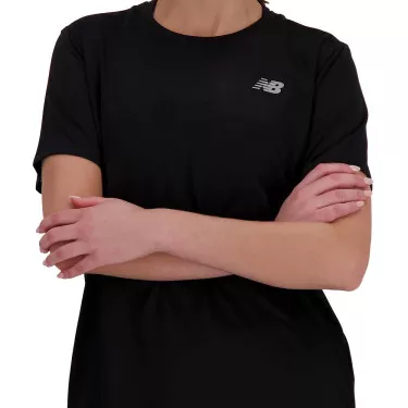 New Balance Essentials T-Shirt Damen Schwarz