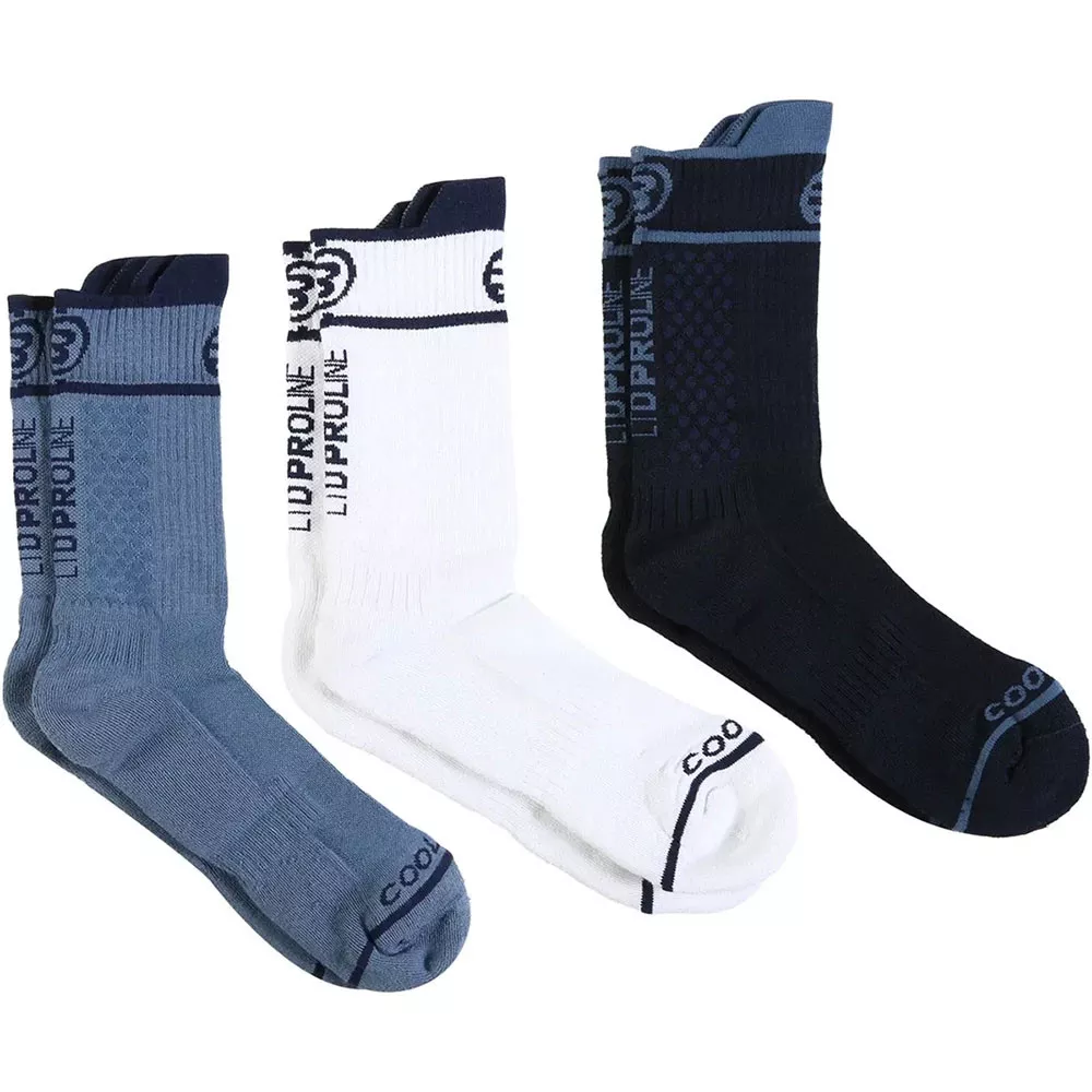 Bullpadel BP26PR U1 Socken Marineblau / Wei&szlig; / Blau 3er-Pack