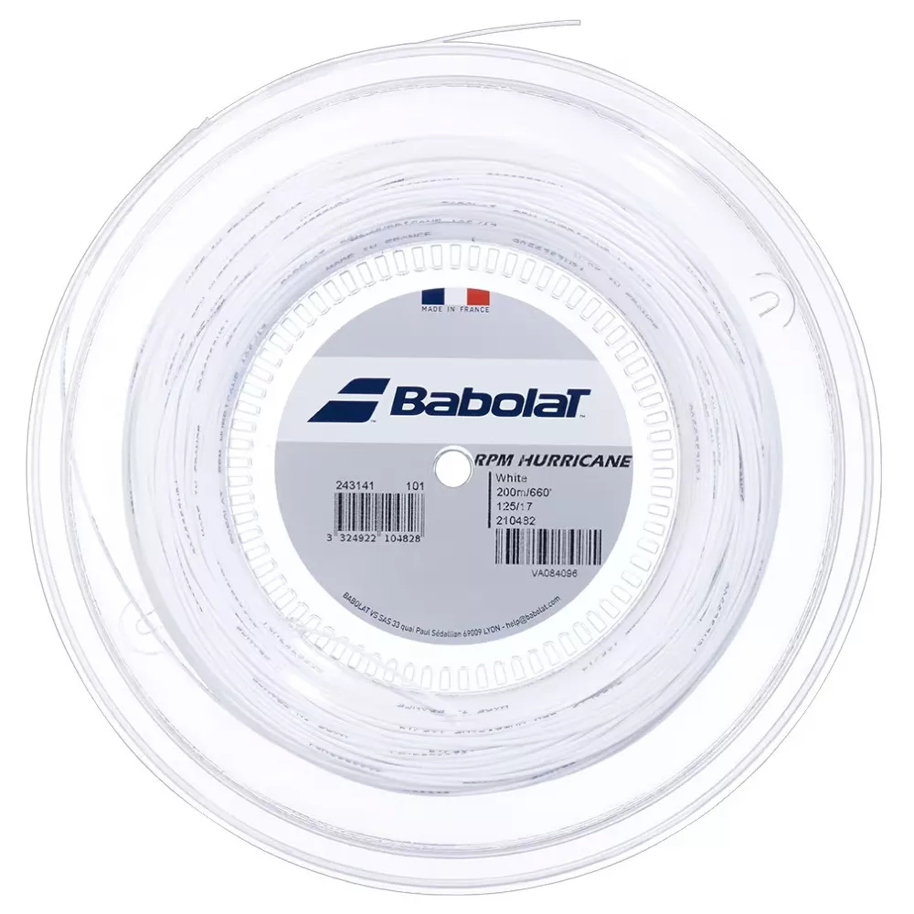 Babolat RPM Hurricane Saitenrolle Wei&szlig; 200 m