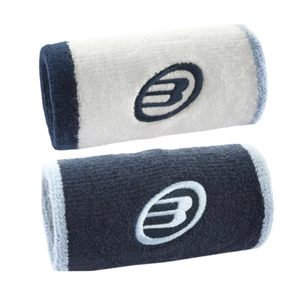 Bullpadel BPMU265 Schwei&szlig;band Wei&szlig; / Marineblau 2er-Pack