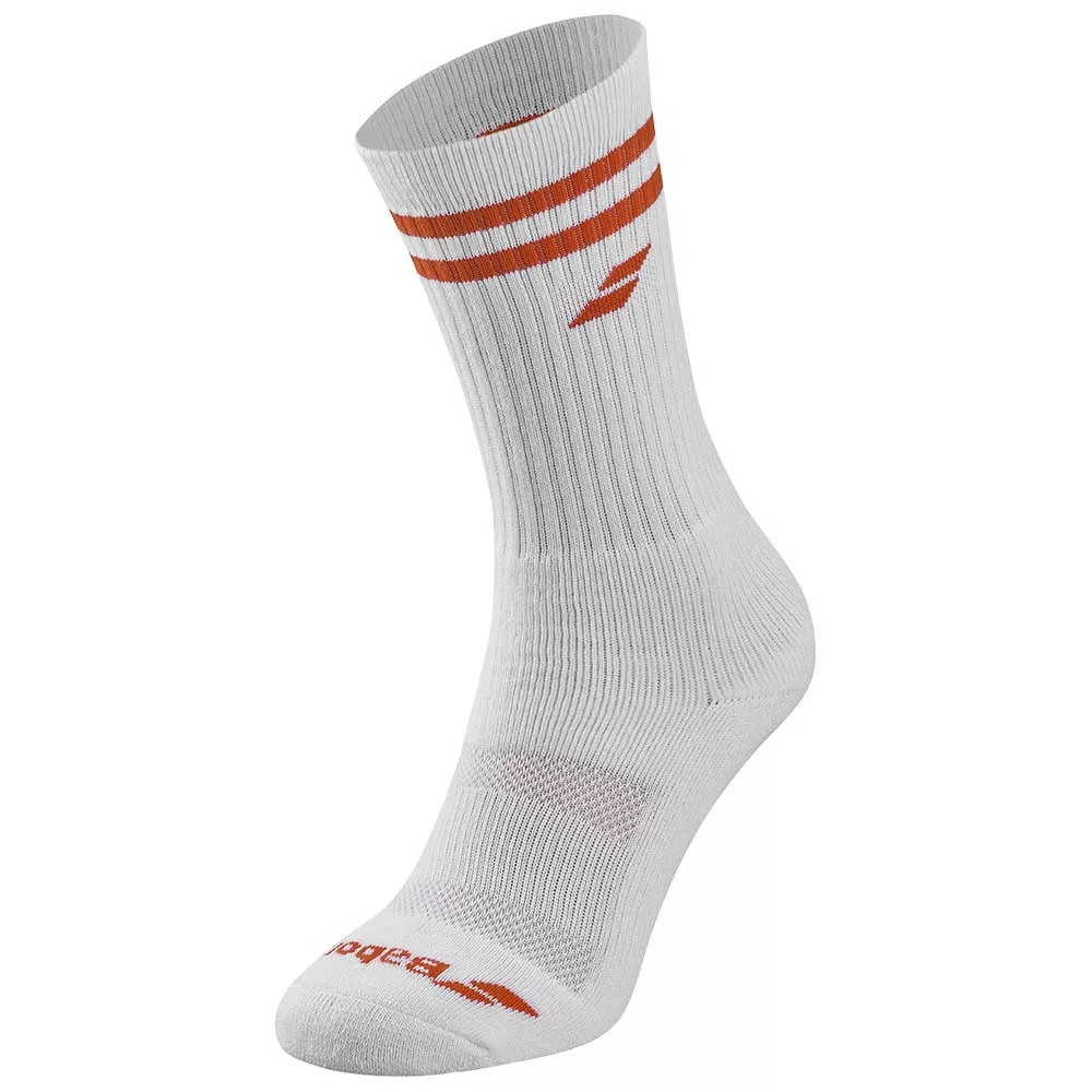 Babolat Team Single Socken Wei&szlig; / Orange