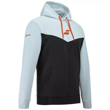 Babolat Exercise Junior Kapuzenpullover Hellblau / Schwarz