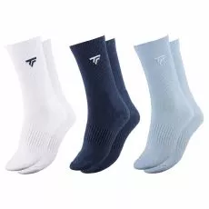 Tecnifibre Classic Socken Wei&szlig; / Marineblau / Himmelblau 3er-Pack