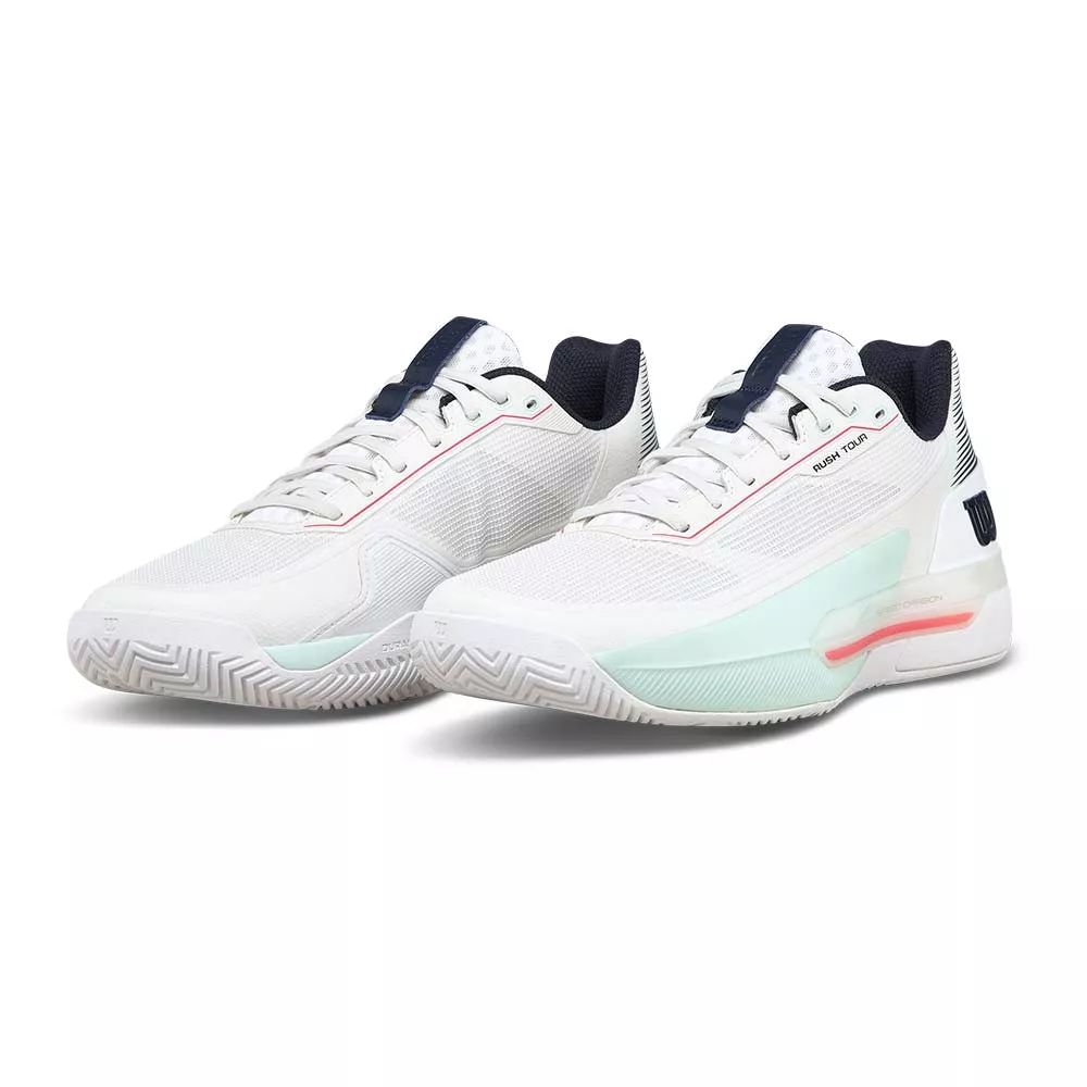 Wilson Rush Tour 5 Tennisschuhe Wei&szlig; / Pastellgr&uuml;n