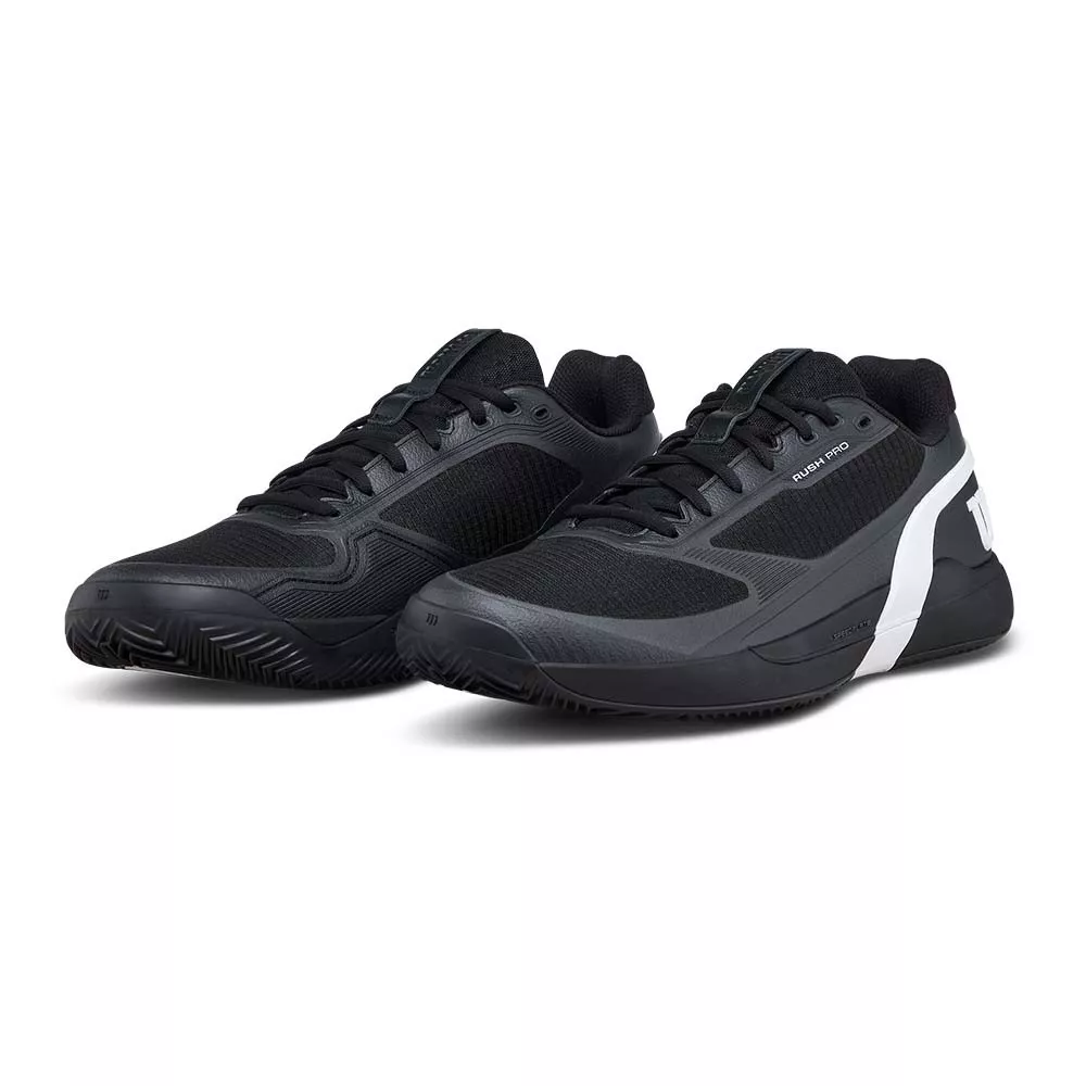 Wilson Rush Pro 5 Tennisschuhe Sandplatz Schwarz