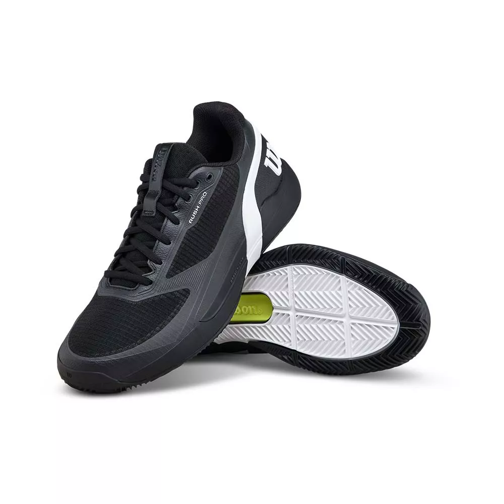 Wilson Rush Pro 5 Tennisschuhe Sandplatz Schwarz