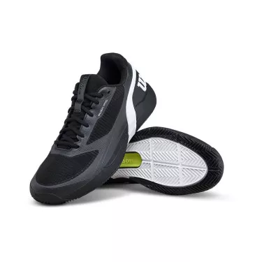 Wilson Rush Pro 5 Tennisschuhe Sandplatz Schwarz