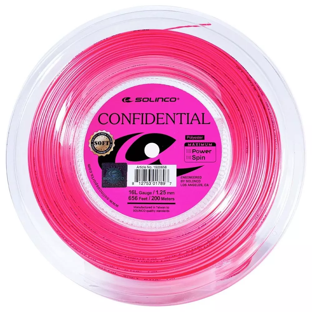 Solinco Confidential Soft Tennissaite 200 m Saitenrolle